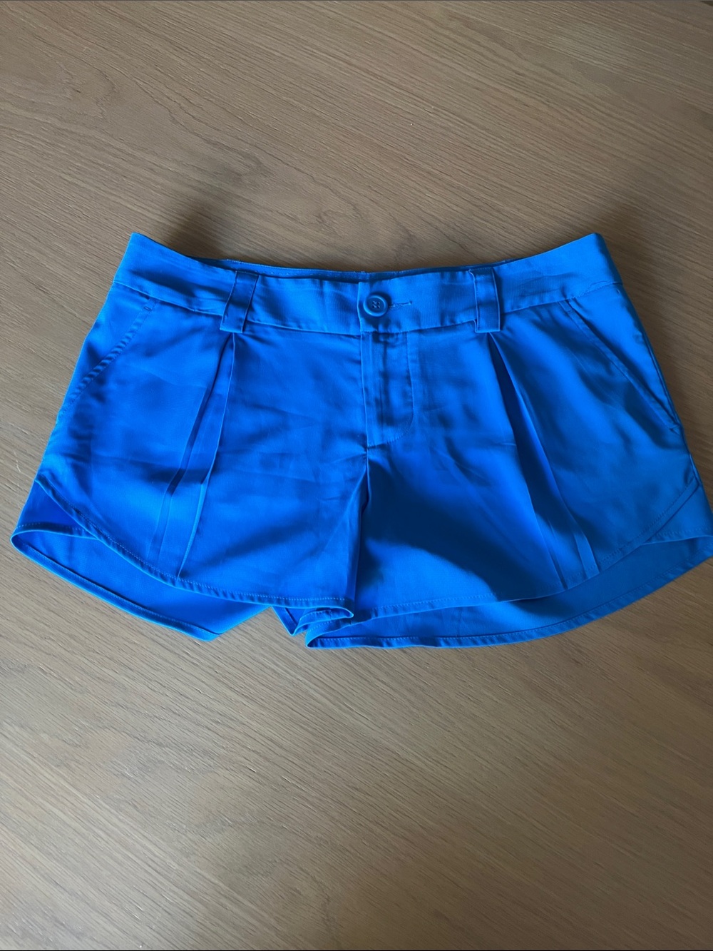 Alice + Olivia Electric Blue Pleated Front Skort